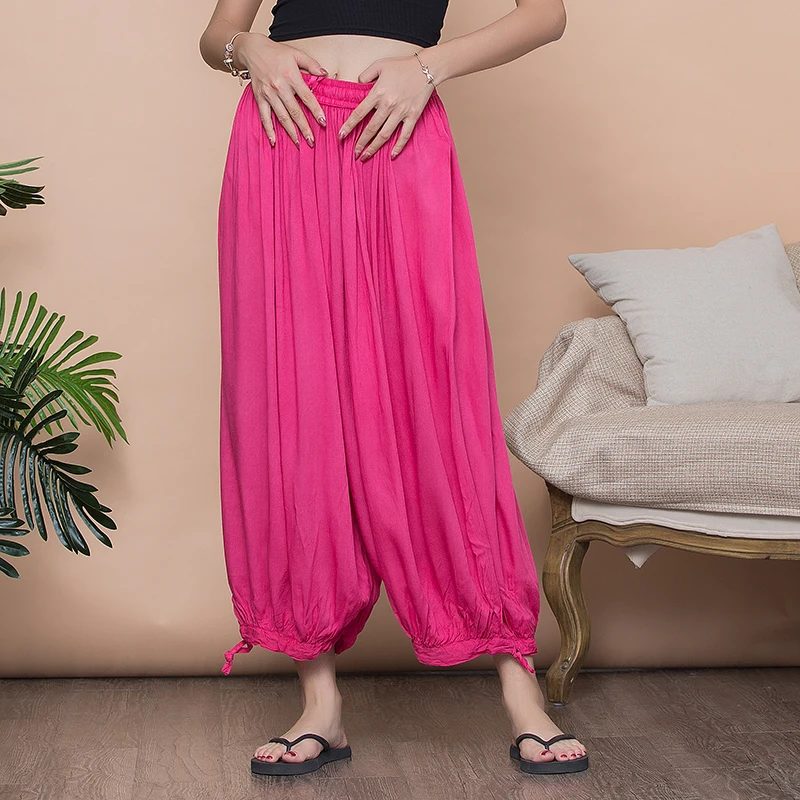 

Shalwar Women Indian Pants Punjabi Light and Comfortable Ethnic Style Thin Trousers Hindu Wide Leg Pant Salwar