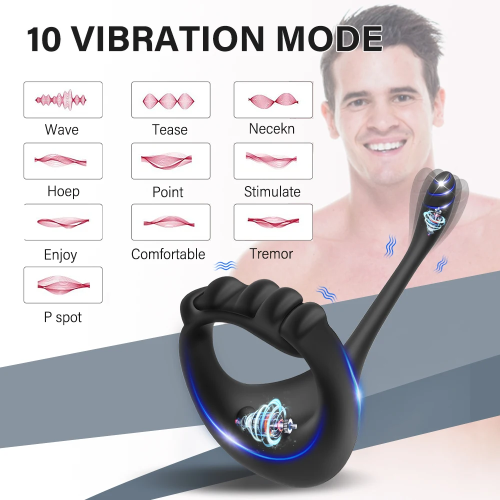 Sexy Toys Cockring for Men Bluetooth Penis Ring Vibrator Adult Goods for Men Wireless APP Remote Cock Ring Sex Toys for Adults