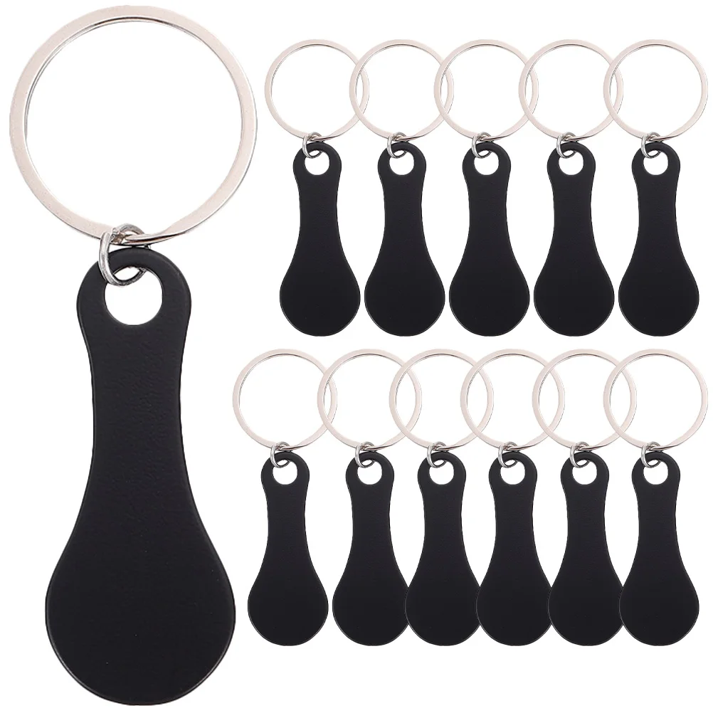 6/8/12Pcs Key Ring Metal Shopping Trolley Tokens Convenient Trolley Tokens Trolley Tokens Keyring Shopping Cart Token Solver 5