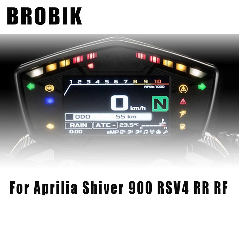 

BROBIK Motorcycle Speedometer Cluster Scratch Protection Film Moto Parts Screen Protector For Aprilia Shiver 900 RSV4 RR RF