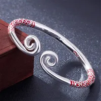 Adjustable Explosivea Couple Bracelet Tight Hoop Curse Bracelet Monkey King Thai Silver Bracelet Couple Student Retro Jewelry 1