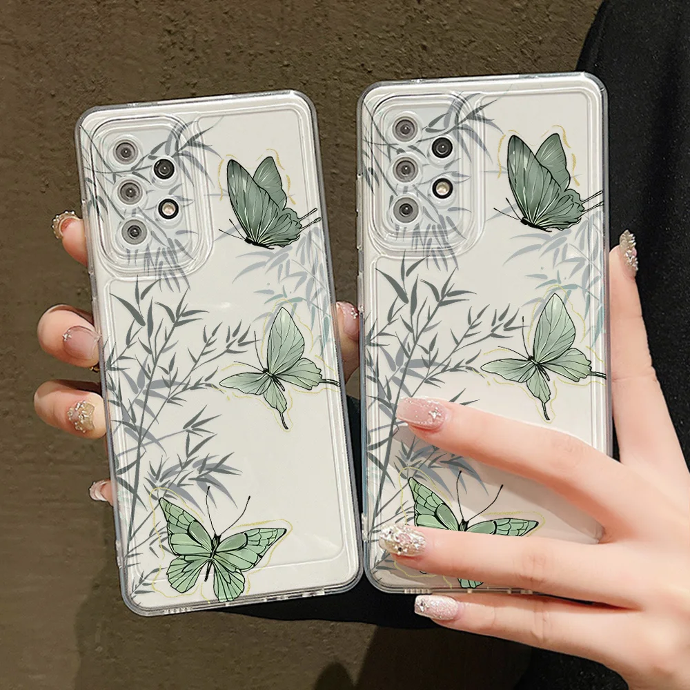 Floral Cat Design Phone Case