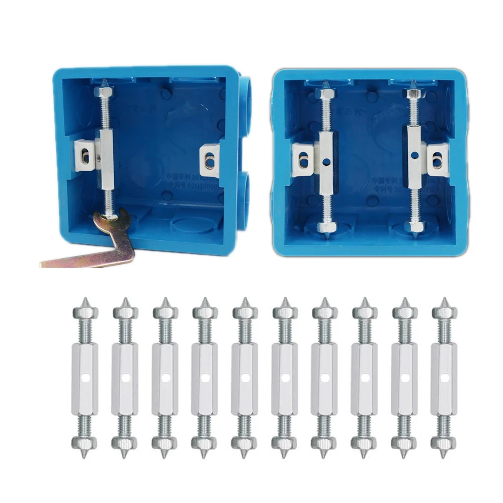 Cassette Repairer 86/118 Type Wall Switch Cassette Lower Case Damage Repair Tools Dark Boxes Support Rod Replacements 10Pairs,wall switch socket repairer,electrical box repairer,wall socket repairer,dark box repairer
