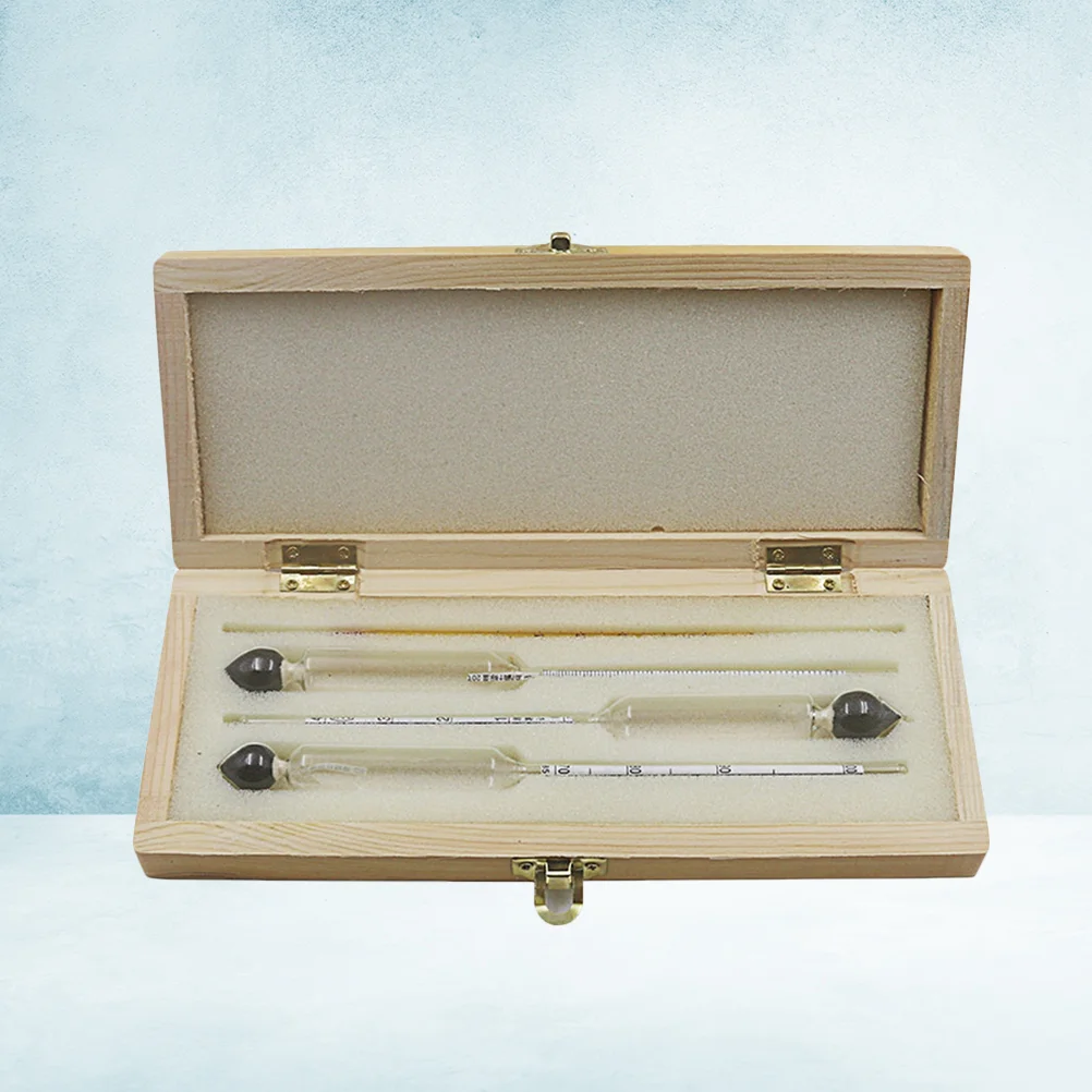 

4 Pcs Durable Alcohol Tester Tool Portable Breathalyzer Glass Bottle Mini Wooden