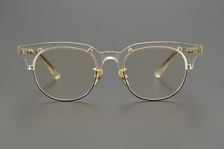 Nobler Men's Full Rim Oval Brow Line Thick Acetate Eyeglasses 9