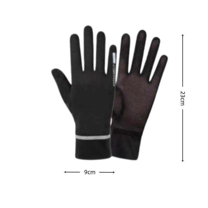 Damen-Sonnenschutzhandschuhe, 1 Paar, Netzstoff, rutschfest, für den Sommer, dünne Handschuhe, UV-Schutz, zum Fahren, Radfahren, Bildschirmkompatibel – Detail 1