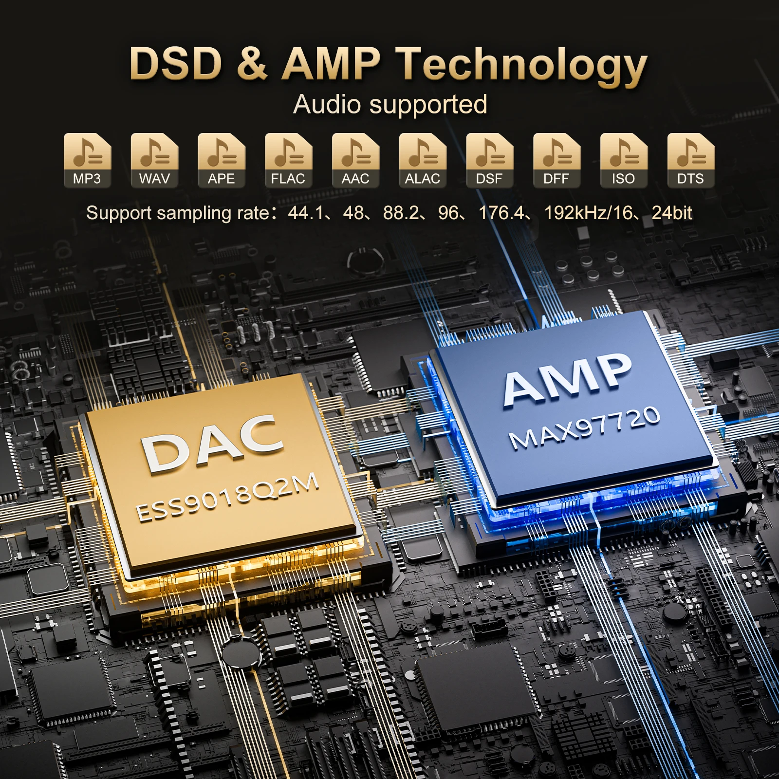 รูปสินค้า เครื่องเล่นเพลงไฮไฟบลูทูธ รองรับ TF 512GB