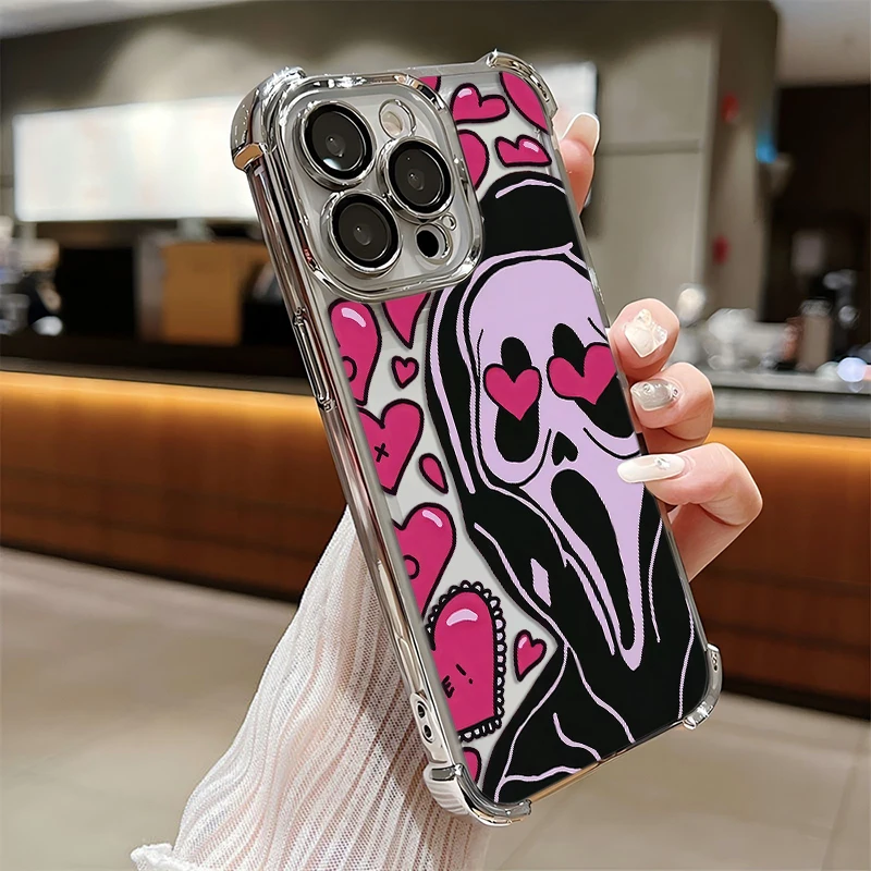 Ghostly Faces & Terrifying Screams Plating Phone Case