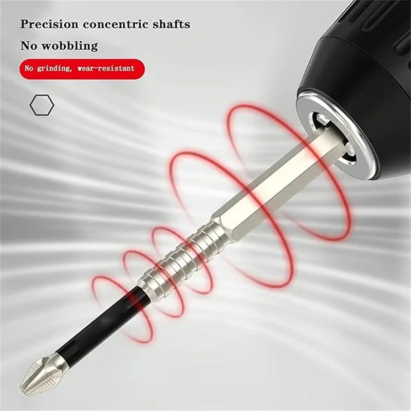 K5 Anti Impact And Anti Slip Head With Threaded Strong Magnetic Drill Head Ultra Hard Hexagonal Set Electric Screwdriver