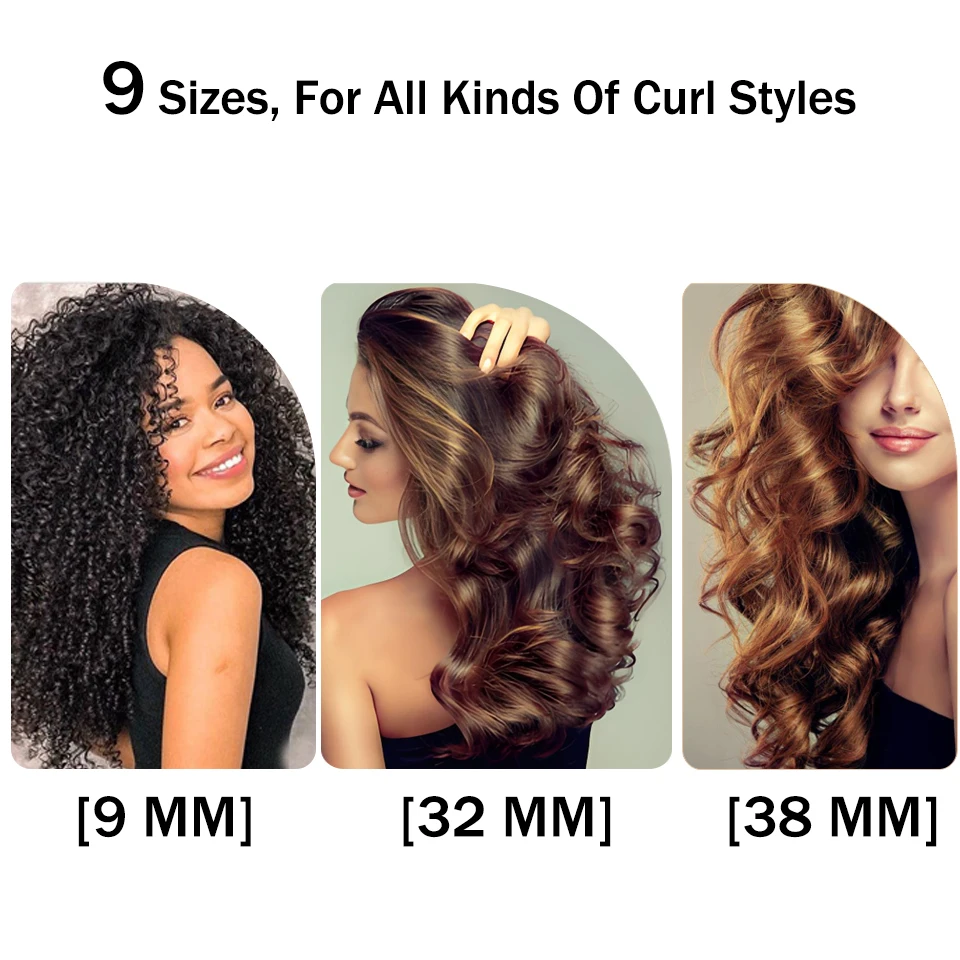 Ceramic Hair Curler Hair Styling Tools LCD Curling Iron Digital Magic Curling Wand