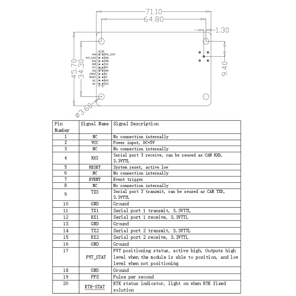 UB980 RTK 차동 센티미터 레벨 포지셔닝 모듈, GPS 네비게이션 모듈, 리시버 UM980 GNSS 보드 드론 GPS, 신규 공급