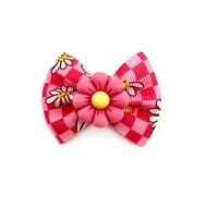 30pcs Handmade Dog Hair Bows with Bee Accessories Pet Supplies Small Dog Hair Accessories Hair Bows Yorkshire Dog Grooming Bows 2