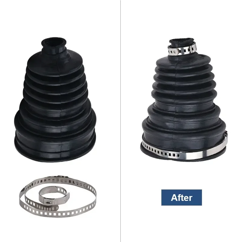 CV Boots 4Pcs Universal Drive Shaft CV Joint Boot Kit Constant Velocity Dust Cover for Mercedes-Benz W251 R280 R300 R320 R350 R500 R550 R cv boot clamp silicone cv boot cv boots silicone boot kit