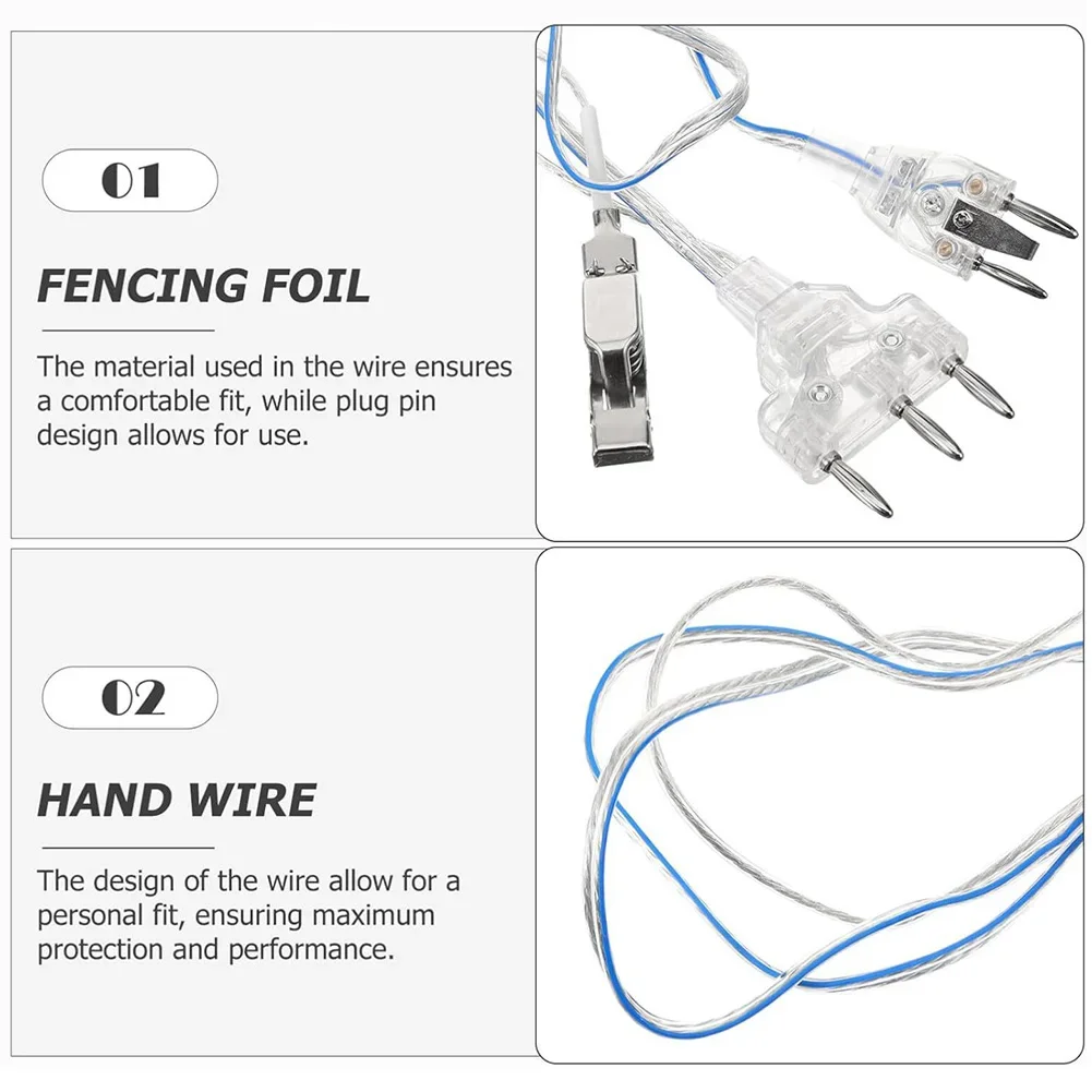 Fencing Body Cord Fencing Mask Cord Protective Sabre Two-Pin/Three-Pin Plug Accessories