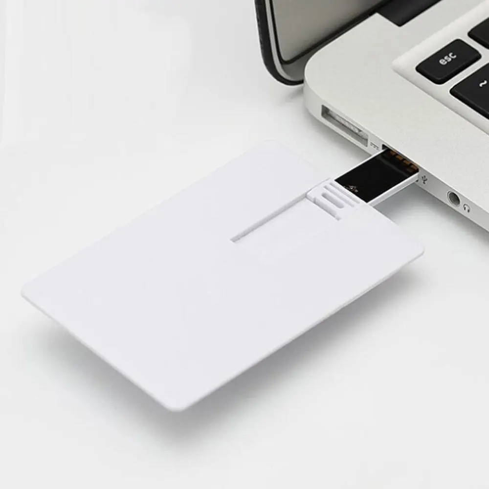 10/20/50개입 은행 카드형 2.0 USB 플래시 드라이브 4GB 8GB 16GB 플래시 드라이브 웨딩 신용카드형 메모리 스틱 32GB 64GB 무료 맞춤 로고
