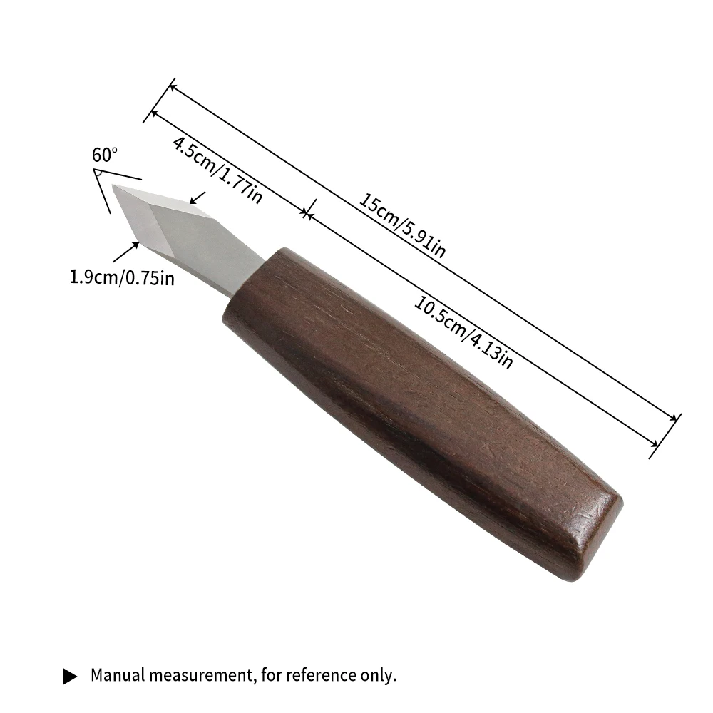 Marking Knife Double Bevel Striking Knife CR-V Sharp Blade Wooden Handle For Woodworking Carving Marking