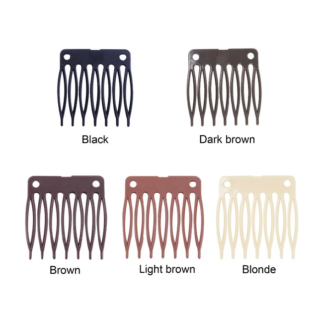  50pcs/Lot Hair Combs Wig Plastic Combs and Clips for