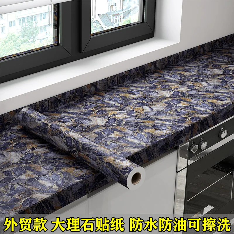 

Waterproof Greaseproof Stickers for Kitchen Cabinet, Self-Adhesive Wall Sticker, Thickened Marble Table Facial Mask