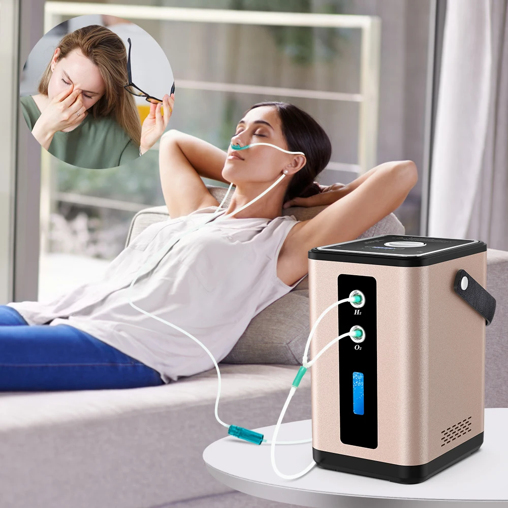 450ML Oxygen Concentator Hydrogen Water Generator Hydrogen Inhalation Machine Ionizer 99.99% H2 Molecular Inhaler hydrogen inhalation machine