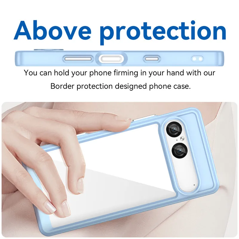 Premium Protective TPU Border & Acrylic Backplane Phone Case