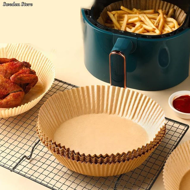 Airfryer carta da forno friggitrice ad aria resistente all'olio e all'olio  fodera in carta usa e getta per piastra per Barbecue teglia rotonda per  forno - AliExpress