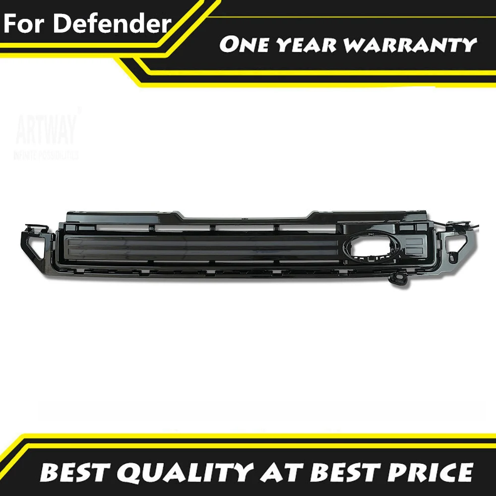 

Car Front Grills Modified Bumper Grille Fit For Land Rover Defend 90 110 130 2020-2023 Upper Mesh Cover With Led Light Bar