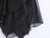 Style européen et américain 2025 été nouveau produit vêtements pour femmes design sens décoration en couches taille moyenne jupe MIDI 5