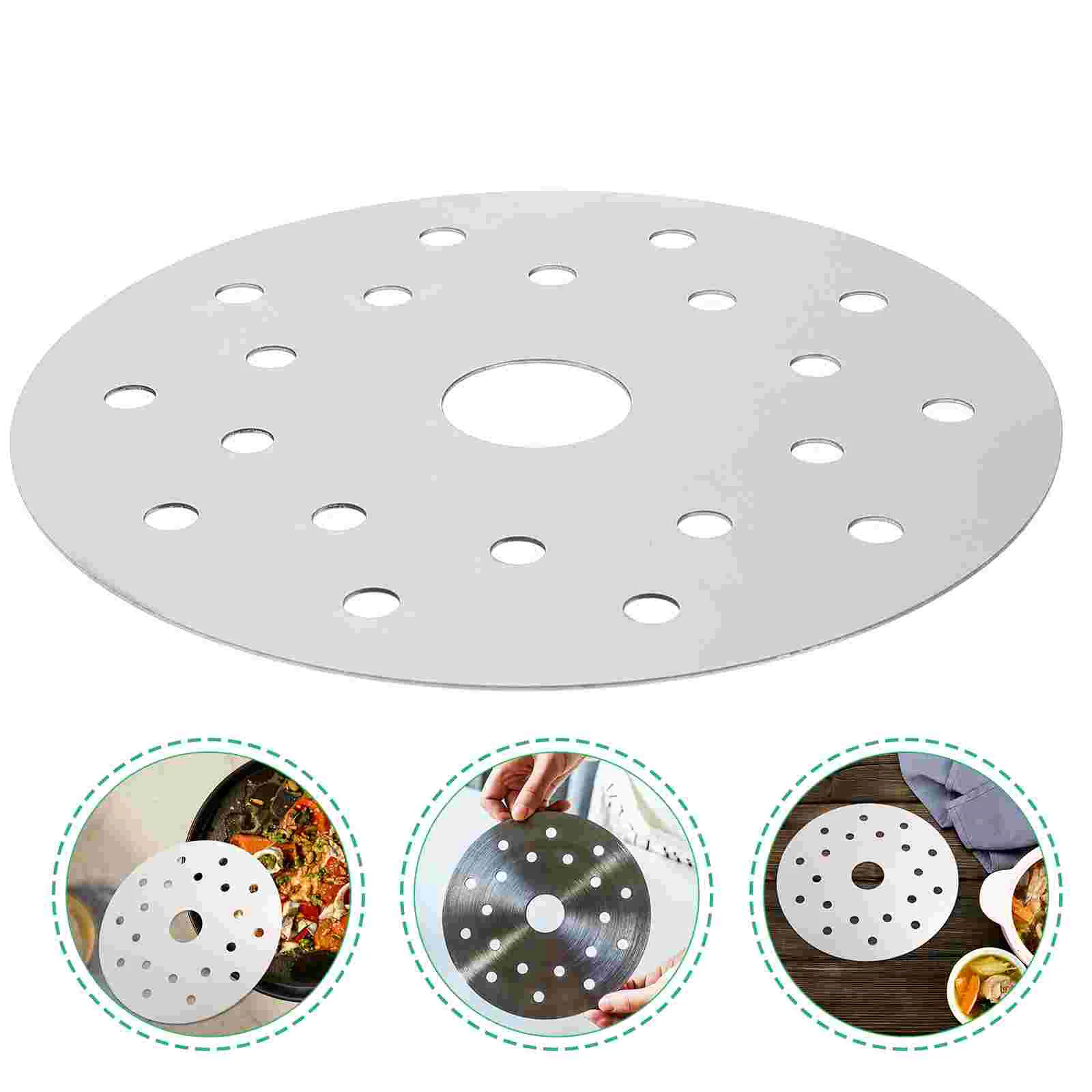 

Pan Casserole Heat Conductor Induction Adapter Plate Kitchen Utensil Stainless Steel Premium Cookware