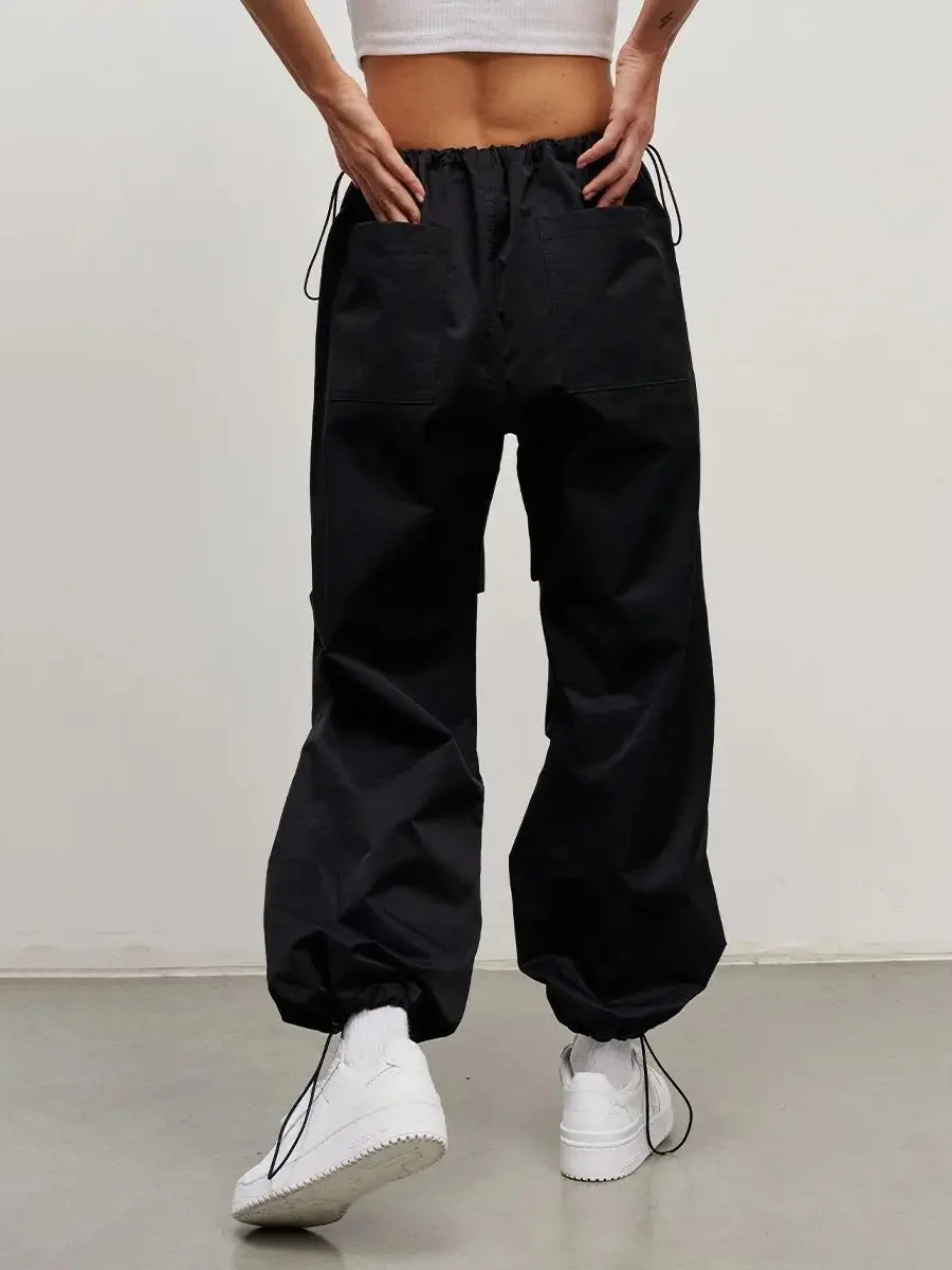 Bornladies Women's Chic Loose Cotton Pants Drawstring Ankle Cuffed Casual Long  American Style  Trousers New Autumn Winte