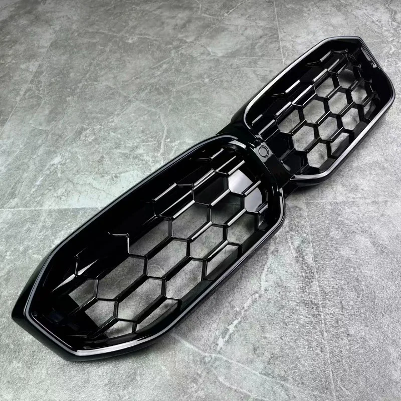 BMW 3 시리즈 G20 G21 LCI 2023-2025 320i 320d 330i 330d 330e M340i M340d용 LED 라이트 프론트 키드니 그릴 블랙 그릴