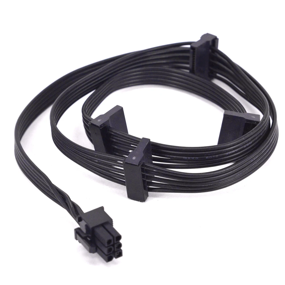 PCI-e 6Pin to 4 SATA 4Pin IDE Molex Power Supply Cable - GPU CARD 8Pin to 6+2Pin for ASUS ROG THOR 1200W 1000W 850W, Compatible with 3080TI Description Image.This Product Can Be Found With The Tag Names 3080 ti power cables, Molex cable 8 pin gpu, Power gpu cable molex, Power supply cable, Sata 8 pin gpu
