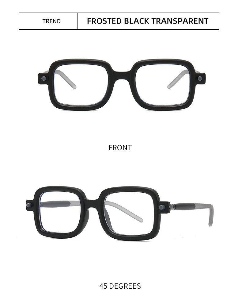 Lunettes de soleil carrées rétro pour hommes style punk_voghion.com