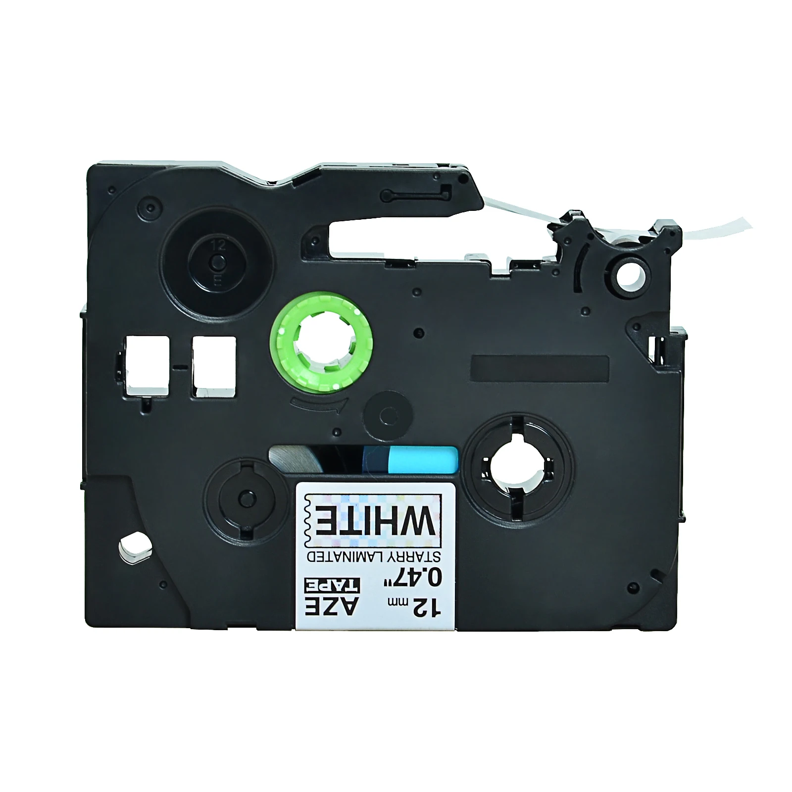 4 Stück laminierter schwarzer Druck auf weißem 0.47 "Etiketten band 12mm x 8m kompatibel für Brother Label maker 1/2" TZe-231 tze231 Tz-231 – Detail 3