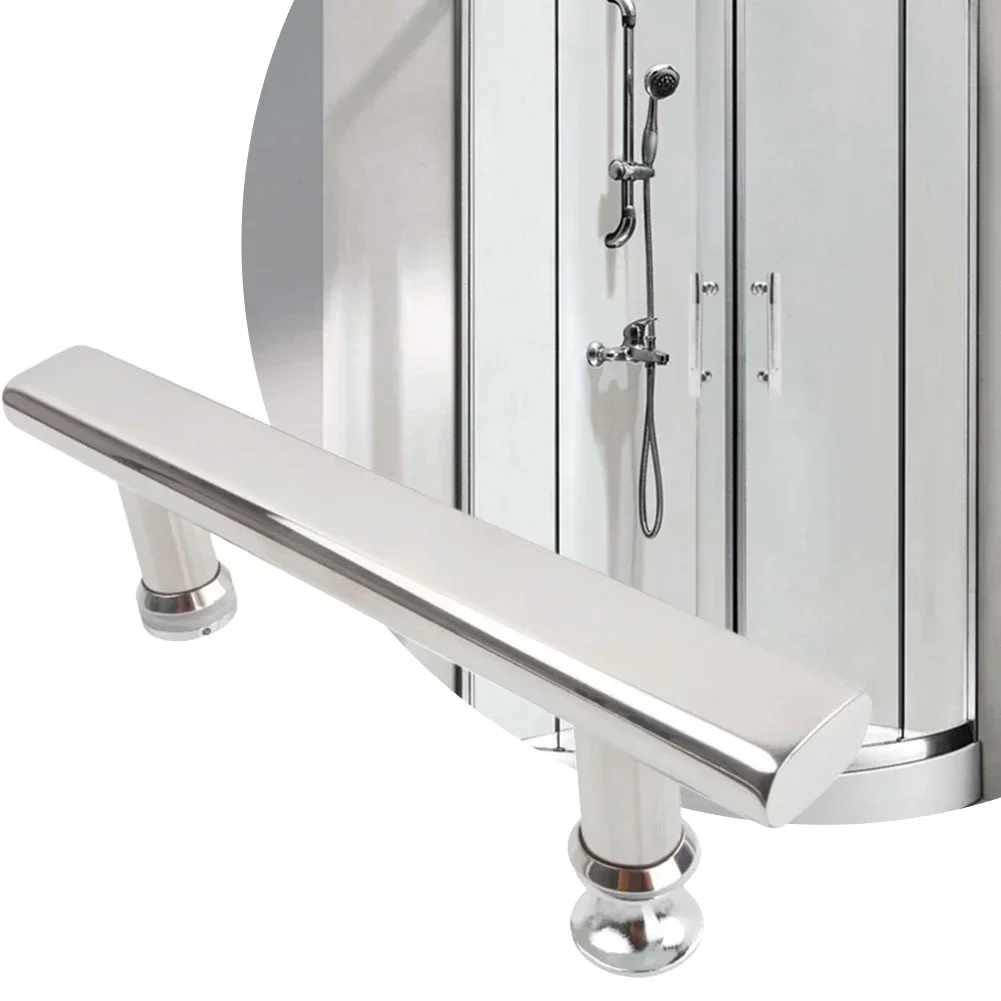 Replaceable Brand New High Quality Practical Home Shower Door Handle Home Renovation Easy To Fit Silver Stylish