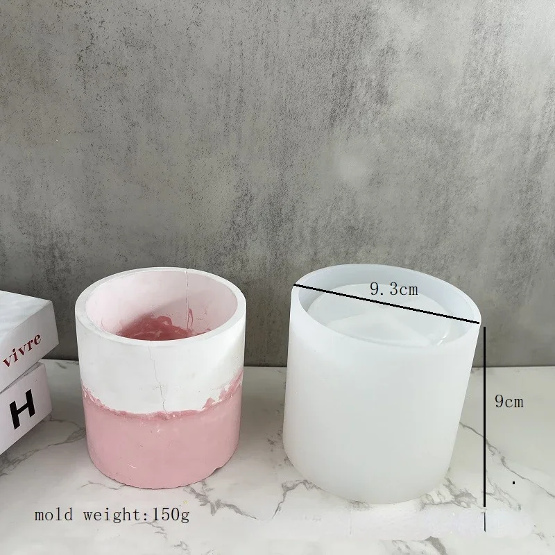 Silicone Mold Large Medium Small Round Flower Pot Mould Succulent Flower Pot Silicone Mold Concrete Plaster Vase Mould Resin Mold Decoration