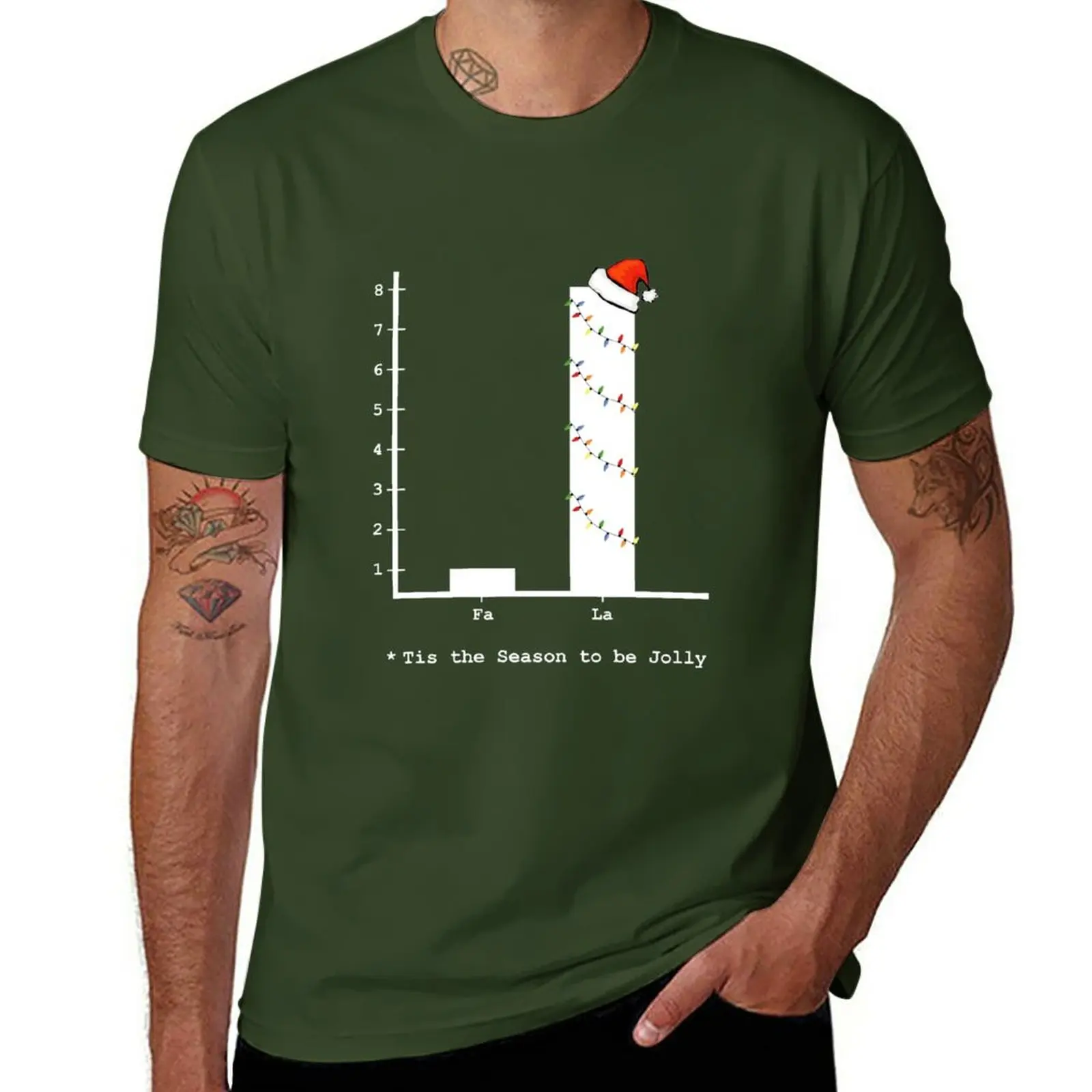 Christmas Carol Math Bar Graph T-Shirt New Edition Camicie Graphic Tees Workout Shirts For Men