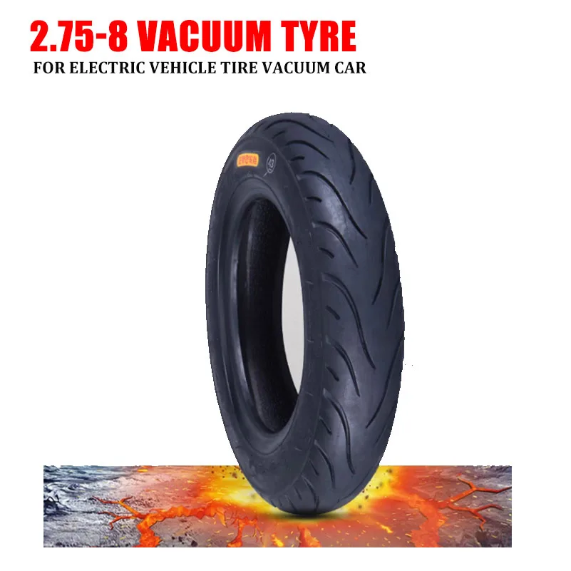 

2.75-8 Tubeless ThickeningTire for Electric Scooters Warehouse Vehicles Mini Motorcycle Scooter Accessor