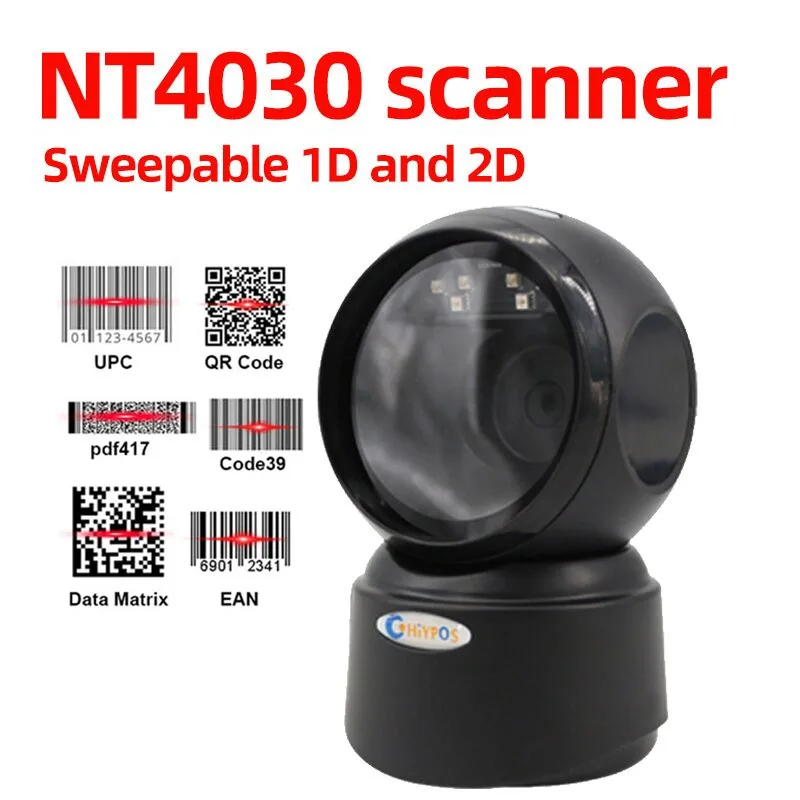 Handfree 1D/2D 티켓 QR 바코드 스캐너 무 지향성 바코드 스캐너 플랫폼 Original Designer Desktop Auto Sense
