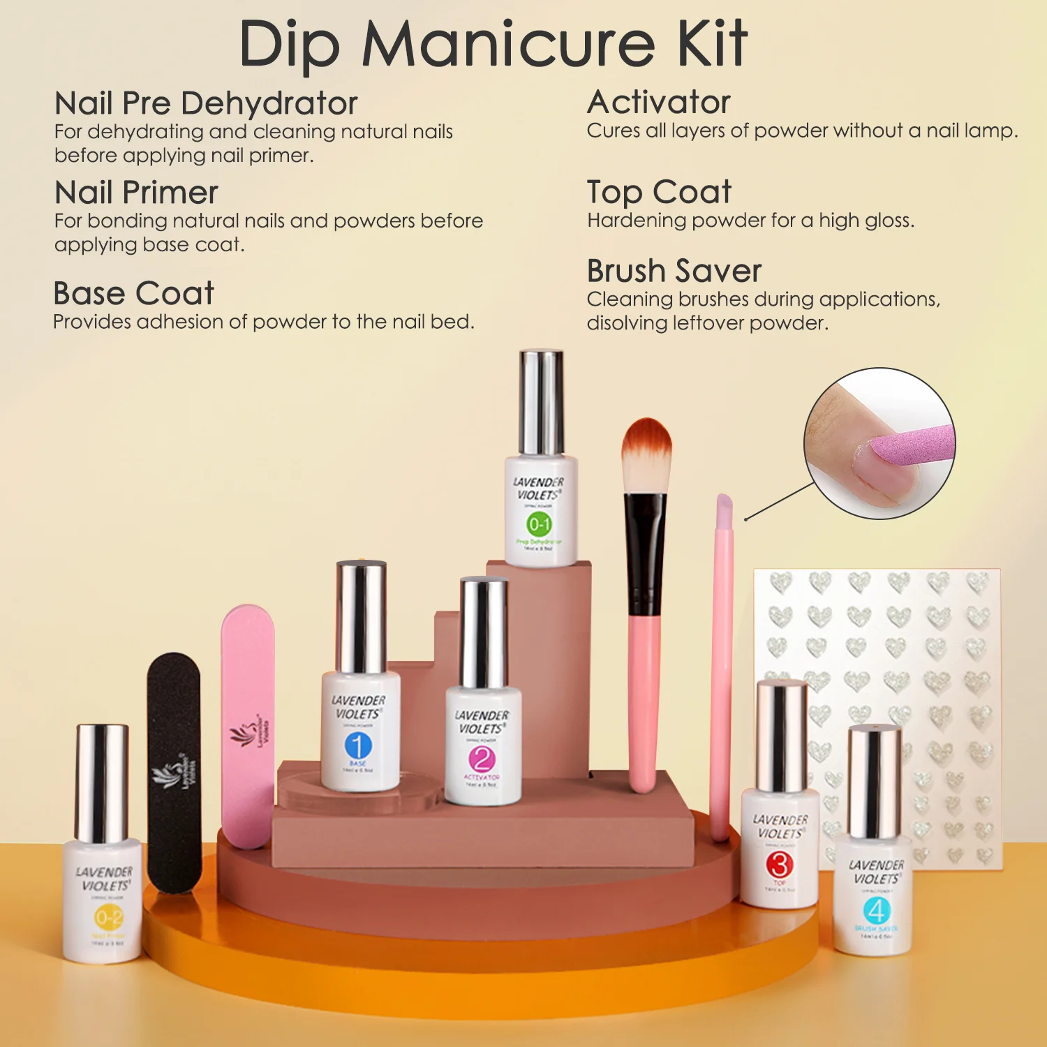 30 Colors Dip Powder Set with Essential Dip Liquids and Manicure Nail Tools for Salon Home Nail Art Design Women Gift Set 5