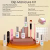 30 Colors Dip Powder Set with Essential Dip Liquids and Manicure Nail Tools for Salon Home Nail Art Design Women Gift Set 5