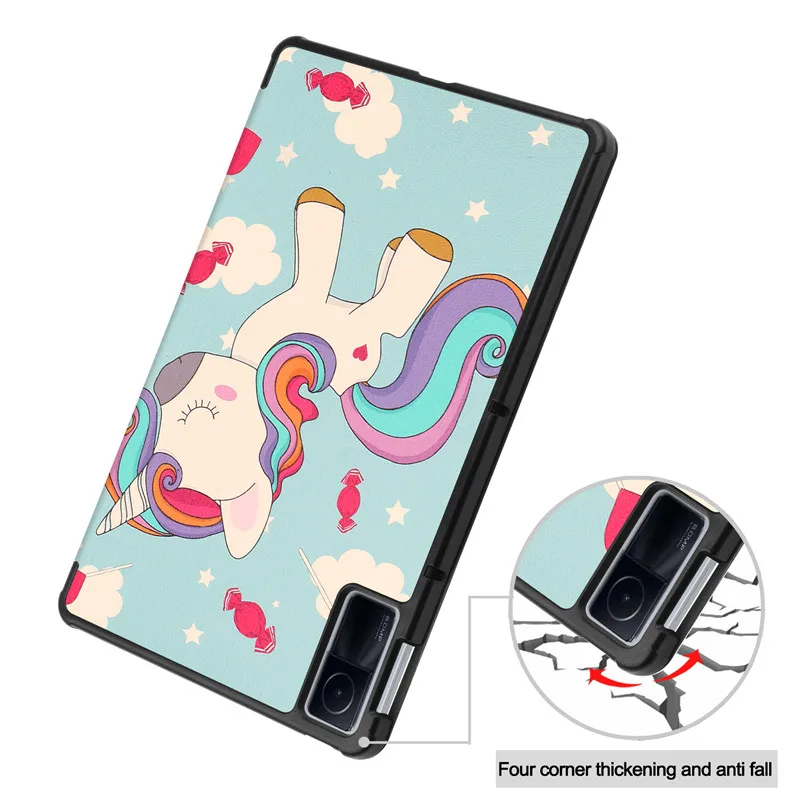 Capa Rígida para Xiaomi Redmi Pad Bonito Unicórnio e Borboleta Capa Traseira para pc Rígida Capa para Tablet 1061 em 2023 - Imagem 2