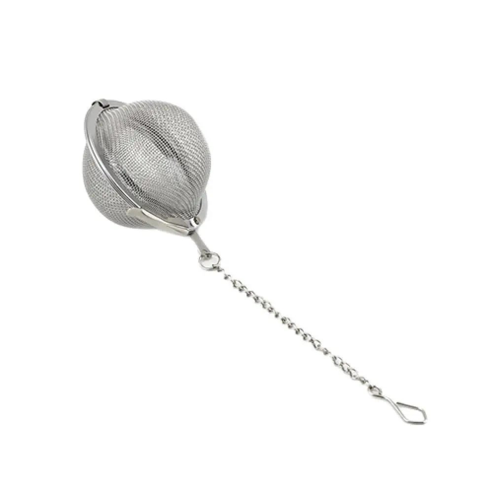 Tea Infuser 4.5cm Tea Maker Stainless Steel Infuser Strainer Mesh Tea Spoon Locking Spice Egg Shaped Ball Mesh Strainer