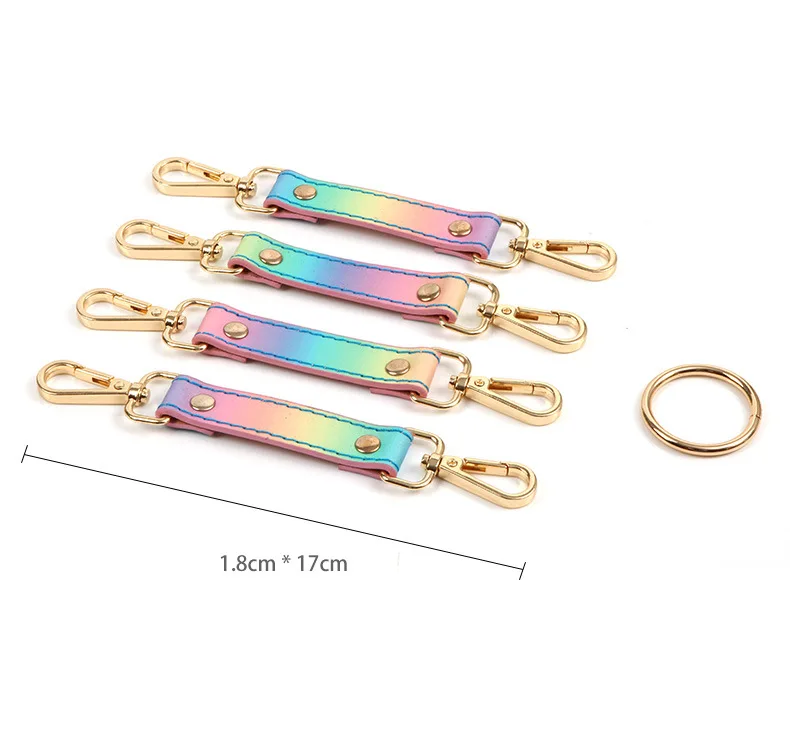 8pcs Rainbow Leather Sex Toys For Adult Game Erotic BDSM Sex Kits Bondage Handcuffs Sex Game Whip Gag Collar Rope SM Bdsm Toys