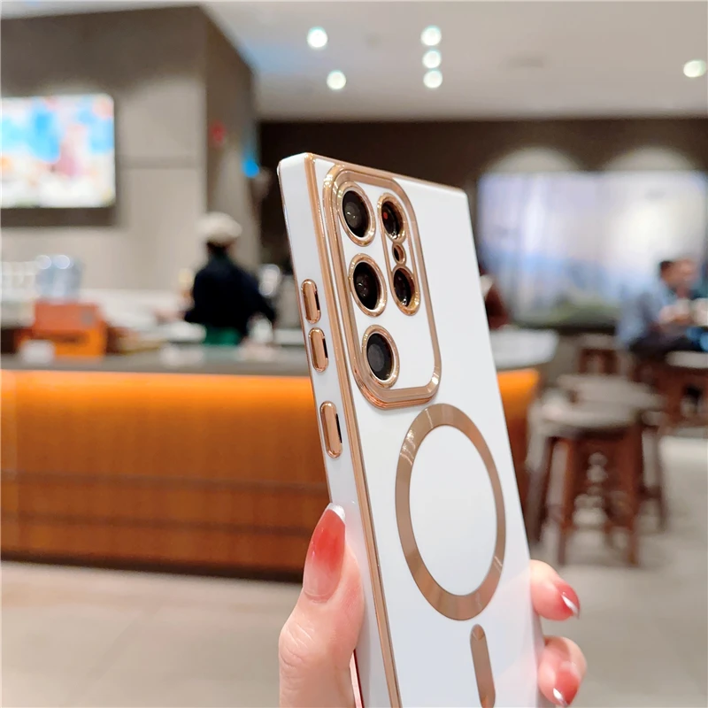 Luxury Magsafe Magnetic Plating Frame Phone Case - Premium Protective Cover