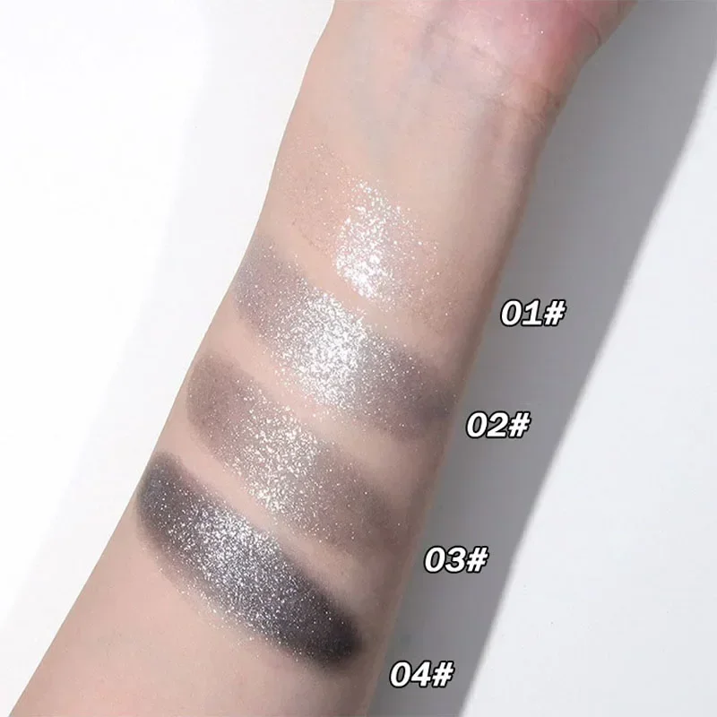 Liquid Gel Eyeshadow Pearl Glitter Body Highlighter Monochrome Diamond Shimmer Silkworm Brighten Highgloss Sequins Quick Drying 6