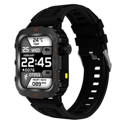 Advanced Military - Grade Smart Watch with GPS and Bluetooth Call Functionality - Waterproof Fitness Sports Watch - With Original Box (Black)