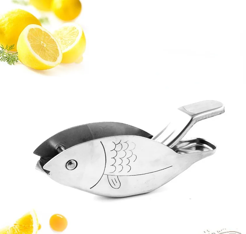 

304 Stainless Steel Juicer Fish-shaped Lemon Squeezer Household Manual Fruit Juicer Kitchen Gadgets