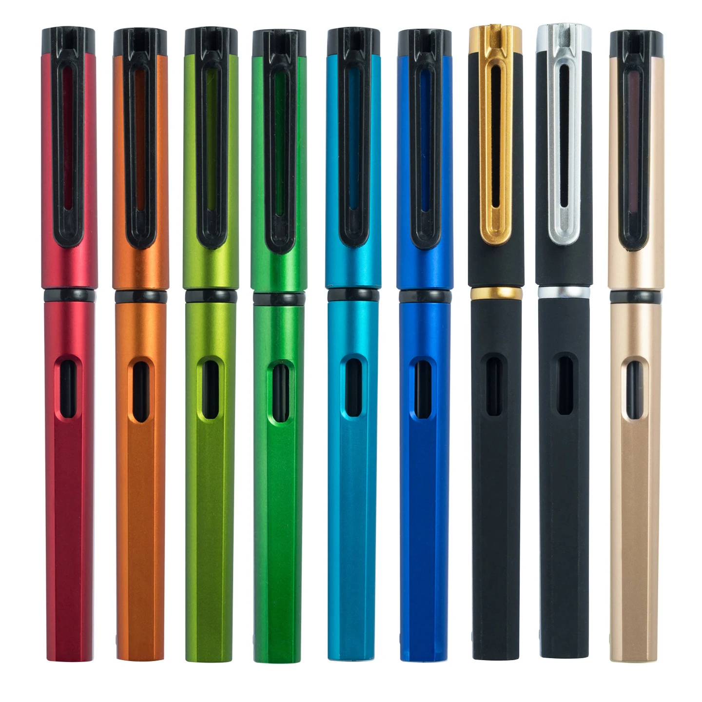 100 Pcs/Set 0,5mm Schwarz Tinte Gel Stift Refill Stange Stift Büro & SchoolWriting Schreibwaren Gel Ink Pen angepasst Logo Name Geschenk