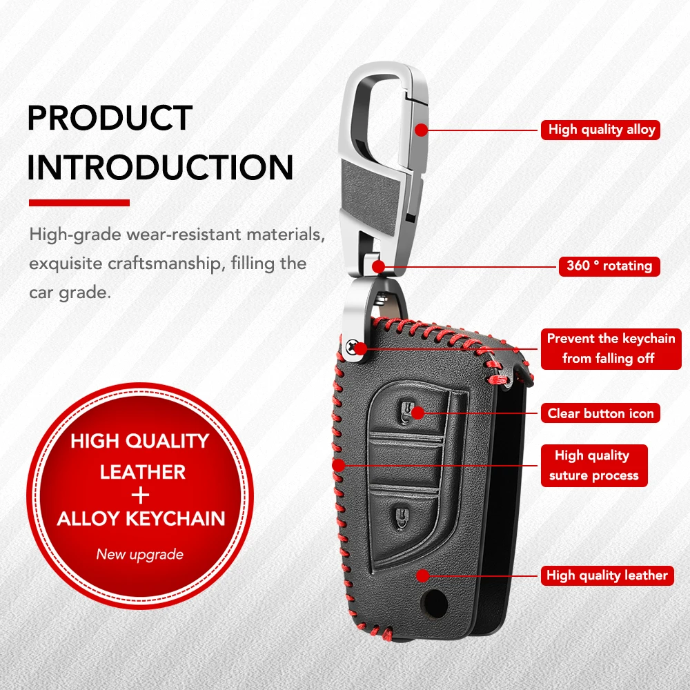 Custodia In TPU Con Inserto Dorato Per Chiave Toyota (Camry, RAV4, Yaris, Corolla, Ecc.) – Cover Protettiva Bianca Con Portachiavi