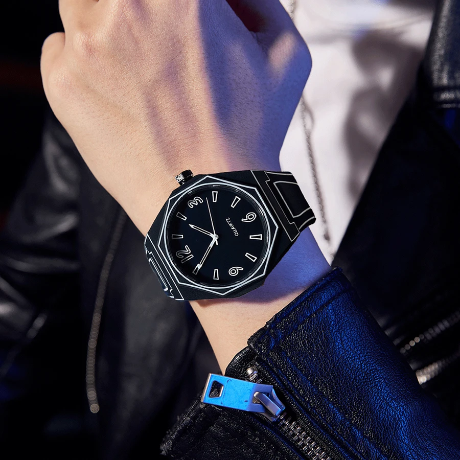 New Men's Watches Business Waterproof Silicone Wristbands Fashionable And Casual Quartz Watches for man Male Teen Reloj Hombre